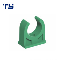 Chinese Plastic Manufacturers Polypropylene PPR Pipe Fittings Green Hanging Clip Strap Clamp